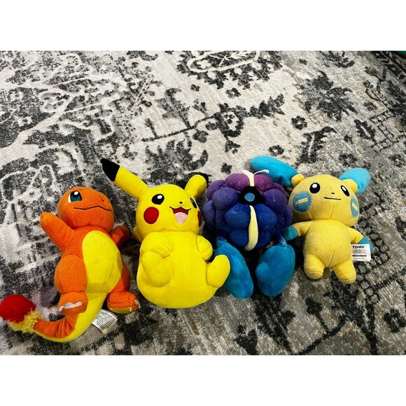 Tomy Pokemon Plush Toy Figures, Pikachu, Charmander, Minun, Cosmog - Picture 3 of 6